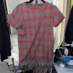 Zara Trafaluc feather dress